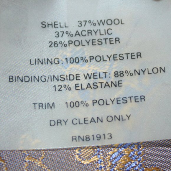 Robert Graham Black Reptile Textured Single Breasted Blazer Size 8 - Picture 12 of 13